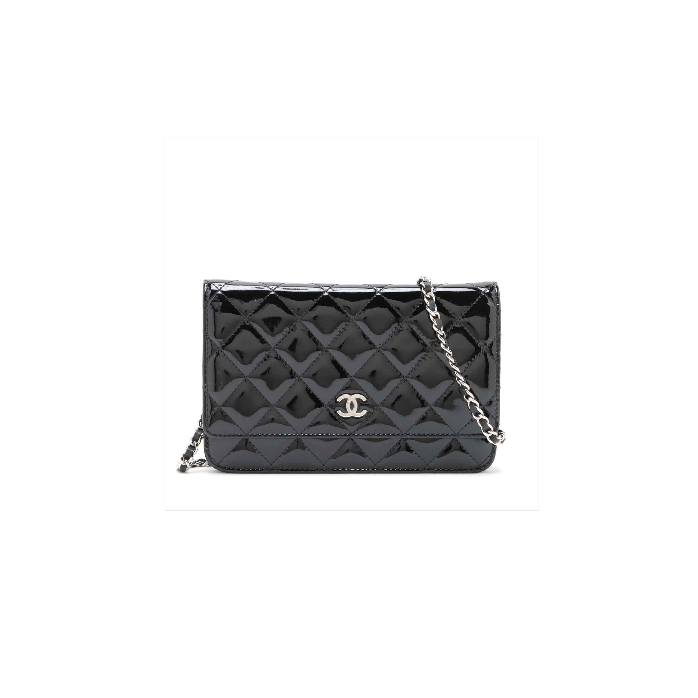 CHANEL MATELASSÉ PATENT LEATHER CHAIN WOC WALLET AP0250 (19*13*3cm) CHANEL MATELASSÉ PATENT LEATHER CHAIN WOC WALLET AP0250 (19*13*3cm)